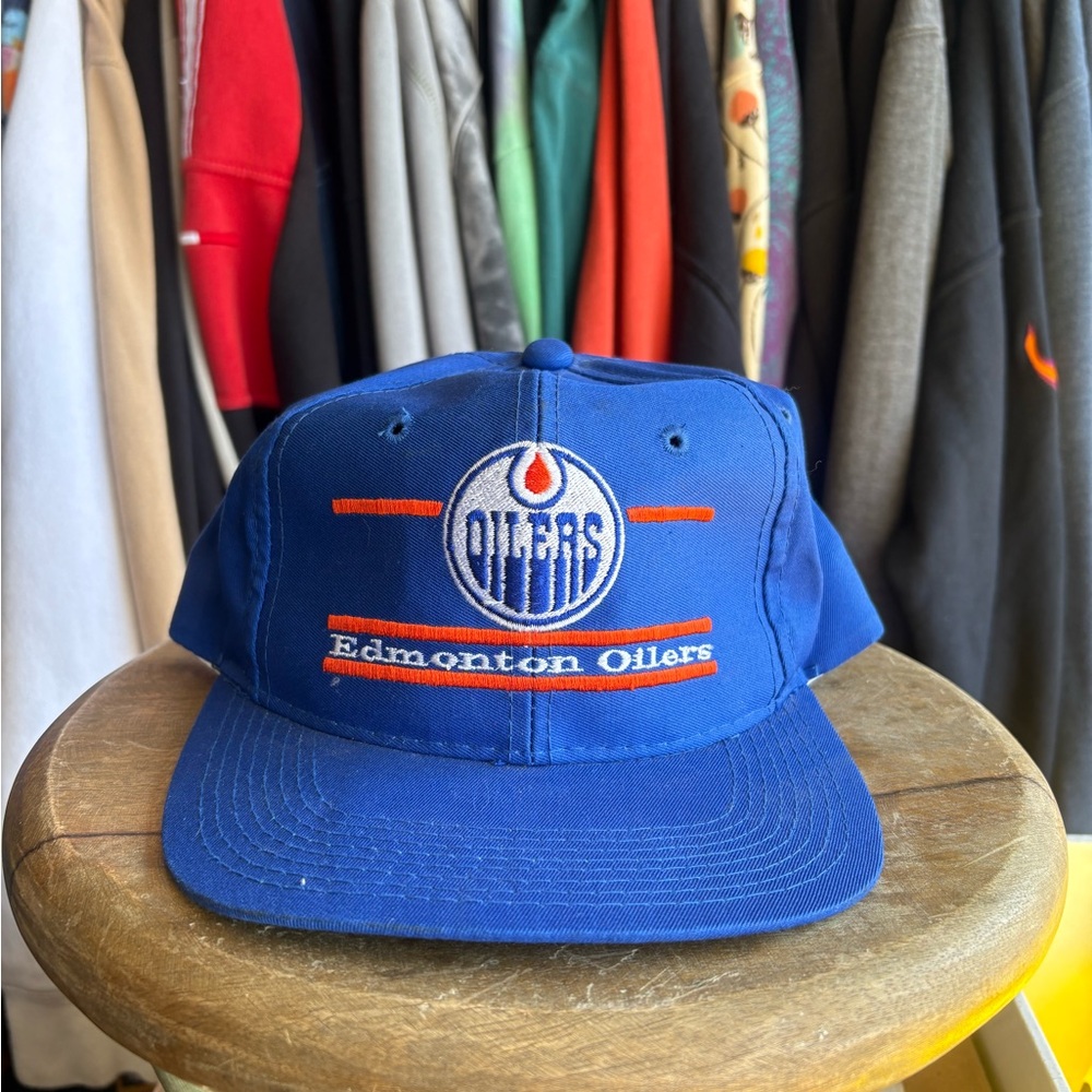 90s Edmonton Oilers Blue Cap